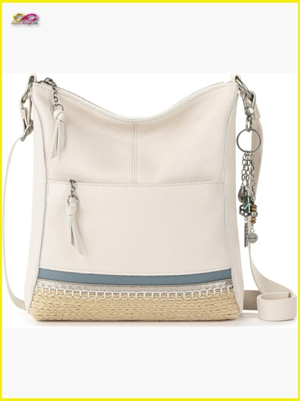 Genuine Leather Crossbody Bag Zip Closure Satchel Everyday Travel Essentials